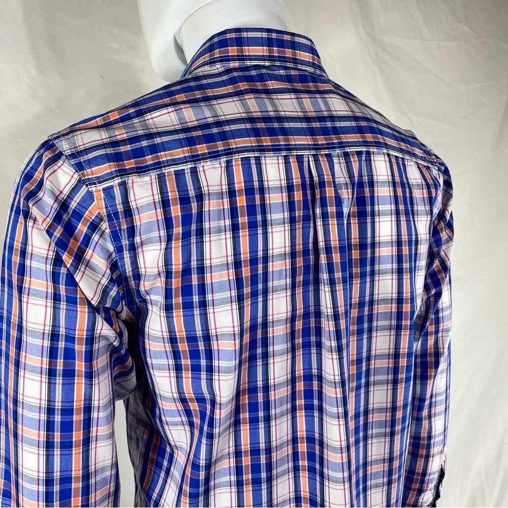 Nautica Boys Plaid Long Sleeve Button Down